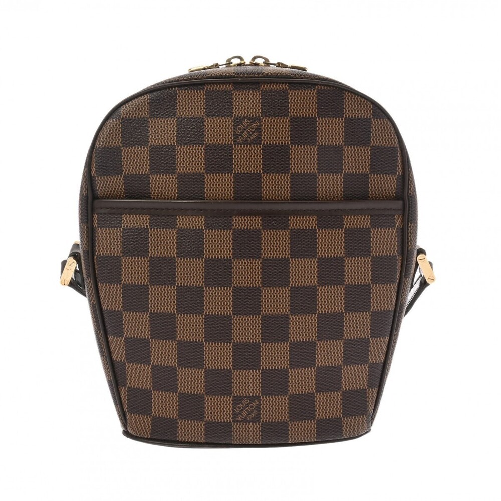 LOUIS VUITTON Damier Ipanema Brown Canvas Shoulder Bag